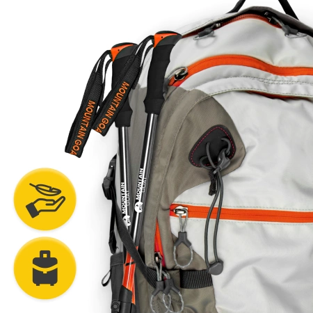 Mountain Goat PEAK+ nordic walking túrabot, narancssárga