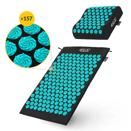 ERGO párnával ellátott akupresszúrás matrac, kék