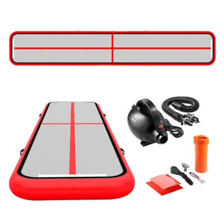 AIR MAT pumpával ellátott akrobatikai pálya, 6 x 1 x 0,15 m