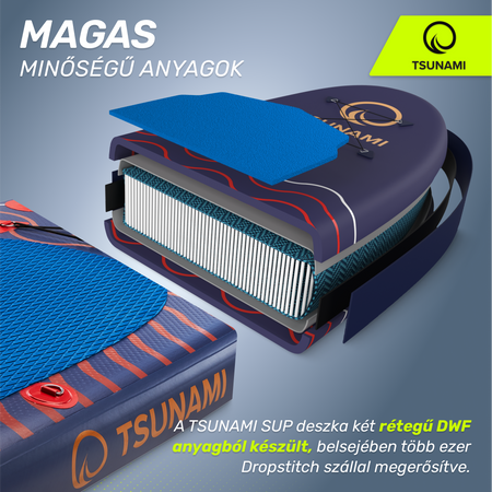 TSUNAMI SUP deszka, 350 cm, T05