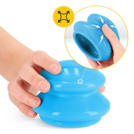 Gumiköpöly készlet, 4 db, kék