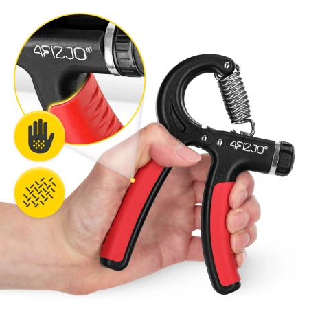 Állítható szilikon marokerősítő, fekete