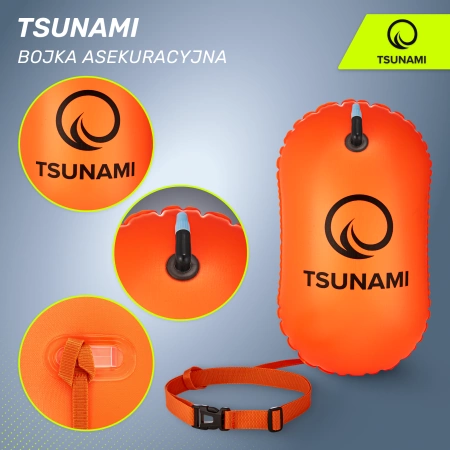 TSUNAMI felfújható biztonsági úszóbója, narancssárga