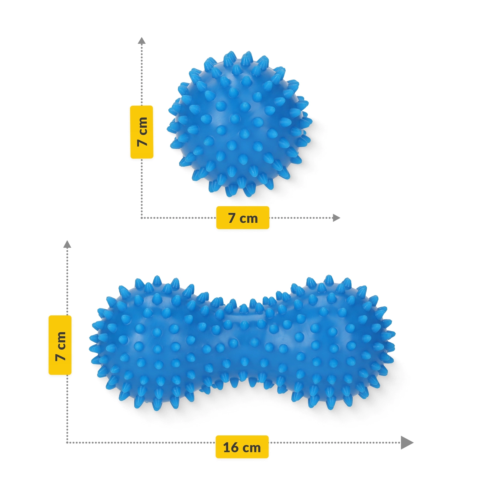 podwojna pileczka do masazu sensoryczna orzech antystresowa
