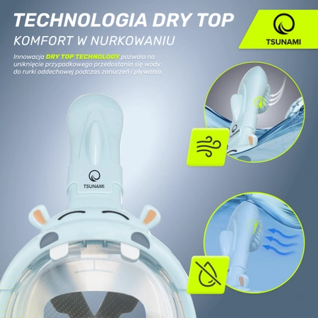 TSUNAMI HIPPO gyermek búvármaszk