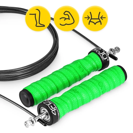 Súlyozott boksz ugrálókötél, 3 m, zöld