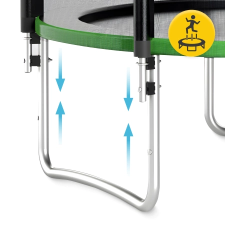 CLASSIC kerti gyerek trambulin, 312 cm, 10 láb