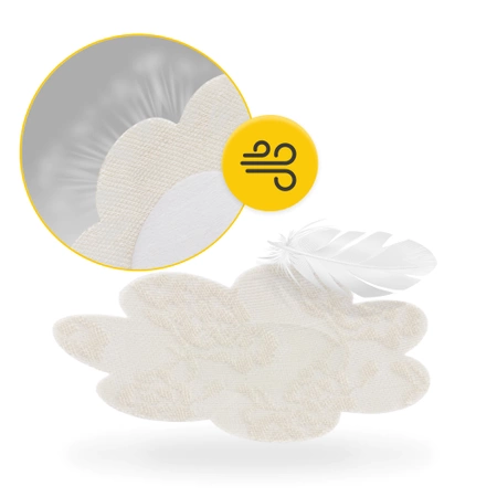 Pamut mellbimbó tapasz, virág mintás