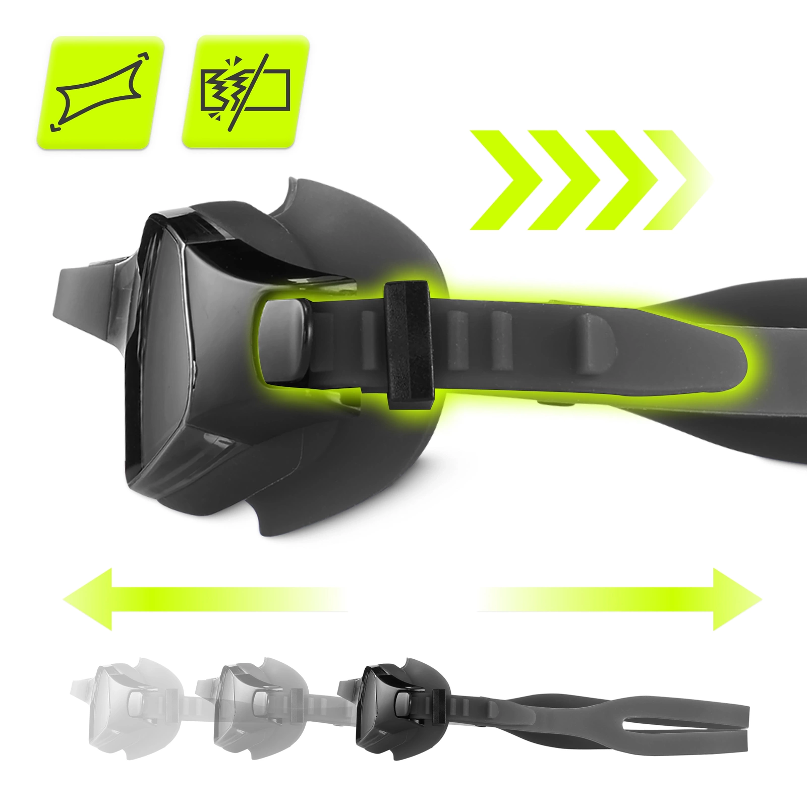 OKULARKI PŁYWACKIE DO PŁYWANIA NA BASEN SPORTOWE OKULARY