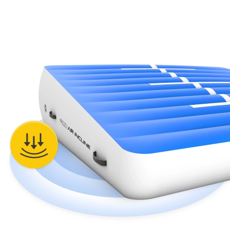 AIR INCLINE airtrack tornaszőnyeg, 2 x 2 x 0,6 m + pumpa