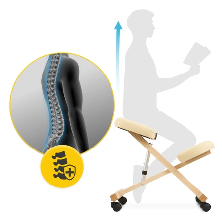 PURE térdeplőszék, bézs