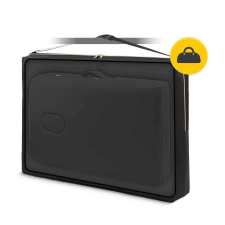 Alumínium masszázságy, 70 cm, fekete