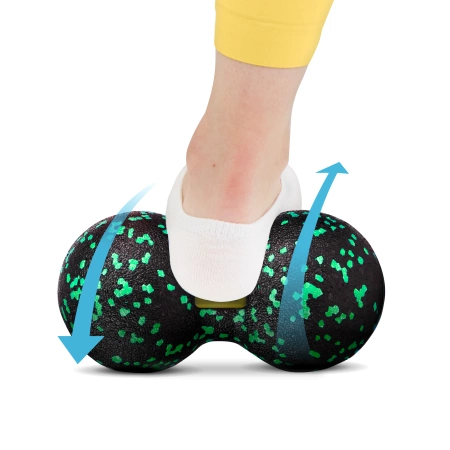 EPP dupla masszázslabda, 12 cm, zöld