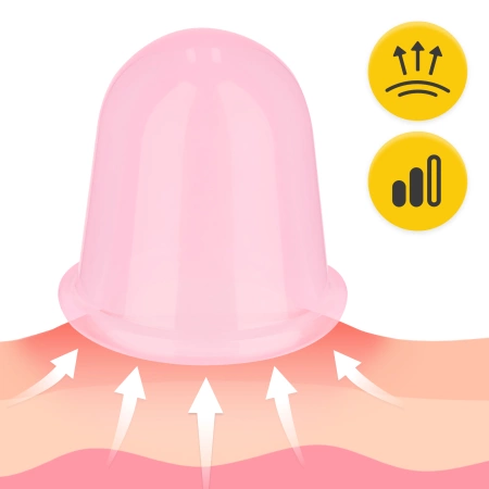 FACE+ szilikonköpöly készlet, 5 db, rózsaszín