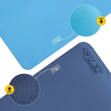 TPE csúszásgátló torna- és jógaszőnyeg, 0,6 cm, sötétkék