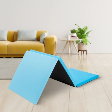 Összehajtható tornamatrac, kék