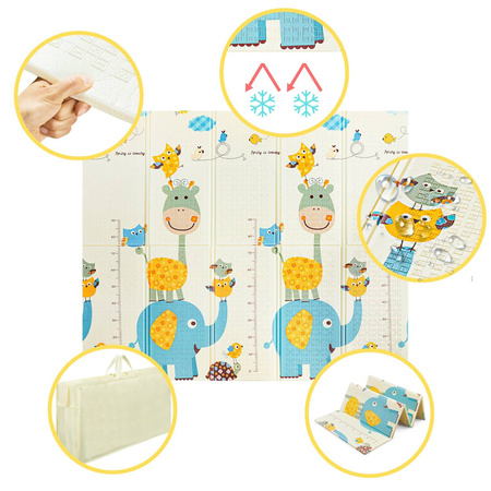 „Bálna az óceánban” csecsemő oktató puzzle szőnyeg, 200 x 180 cm