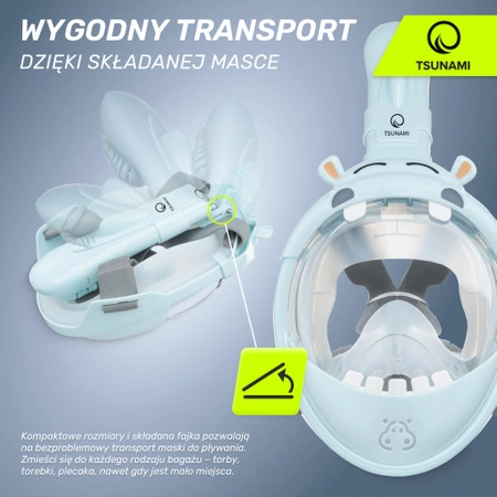 TSUNAMI HIPPO gyermek búvármaszk
