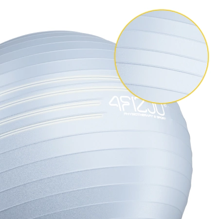 Felfújható gimnasztikai labda, 85 cm, szürke