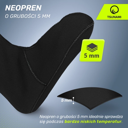 Neoprén zokni jégfürdőhöz, 42/43