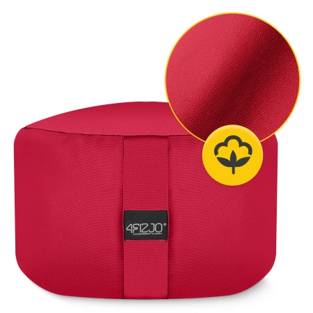 ZAFU kerek meditációs párna, piros