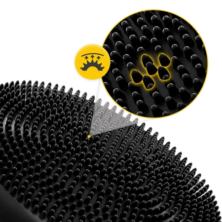 MED+ egyensúlyozó párna, 33 cm, fekete