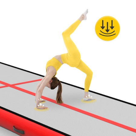 AIR MAT pumpával ellátott akrobatikai pálya, 6 x 1 x 0,15 m