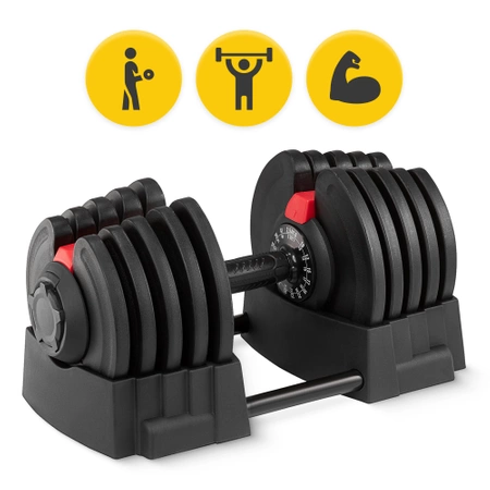 PREMIUM 2 az 1-ben állítható kézisúlyzó és súlyzórúd, 2,5-40 kg