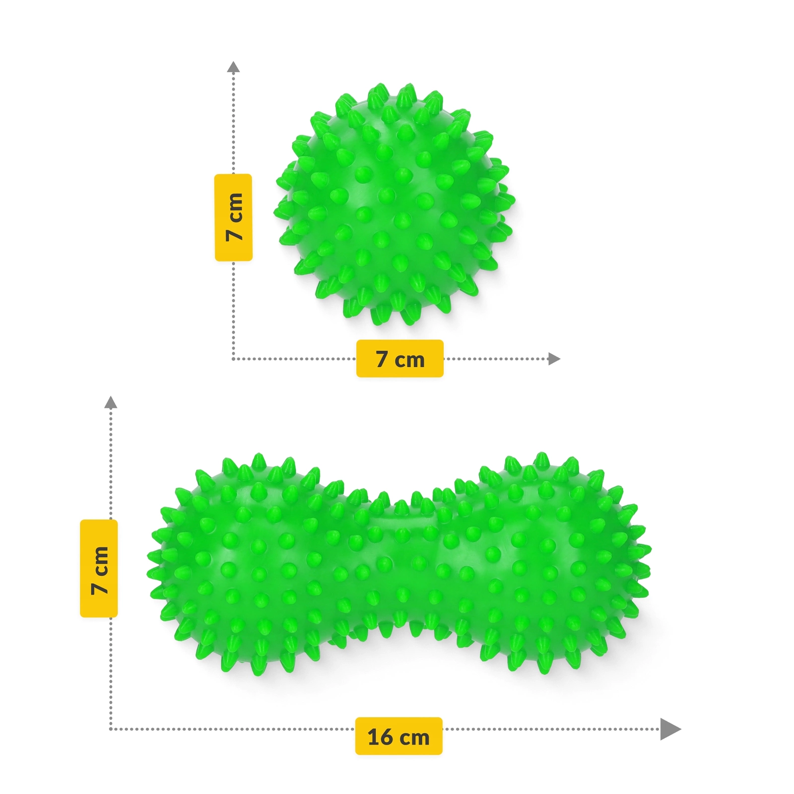 podwojna pileczka do masazu sensoryczna orzech antystresowa