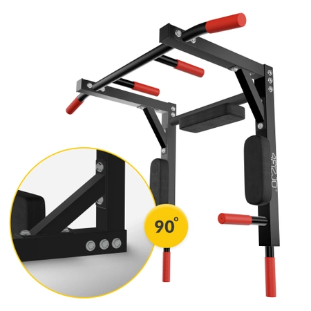 Falra szerelhető, 2 az 1-ben húzódzkodó rúd