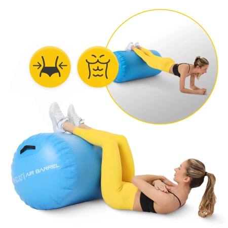 AIR BARREL felfújható tornahenger, 60 cm, kék