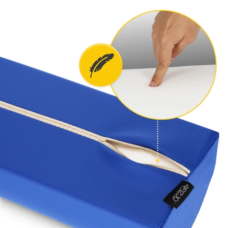 Félhenger párna, kék