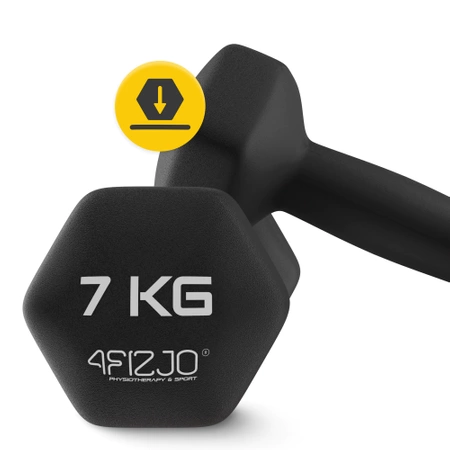 Classic öntöttvas kézisúlyzó, 2 x 7 kg