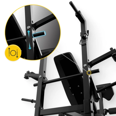 ULTRA fekvenyomó pad beépített állvánnyal