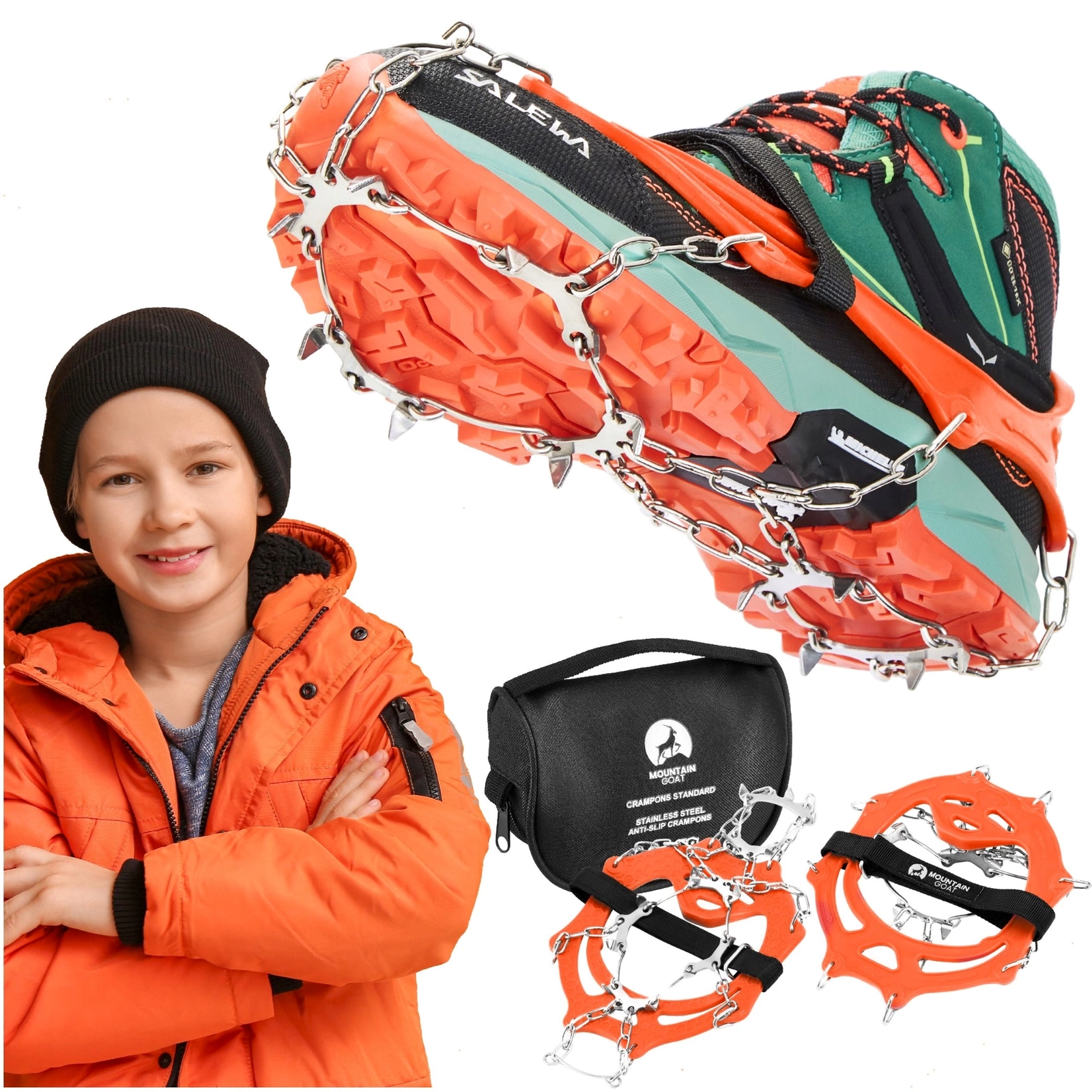 raczki dzieciece turystyczne na buty dla dzieci mountain goat