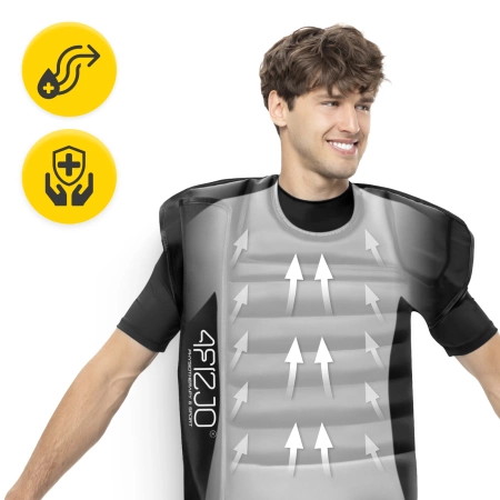 C8 kompressziós mellény nyirokmasszázshoz