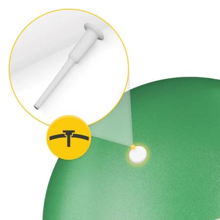 Pilates labda, 22 cm, zöld