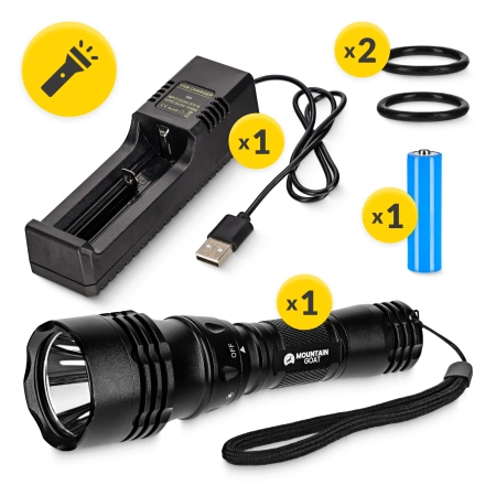 Mountain Goat újratölthető LED-es zseblámpa