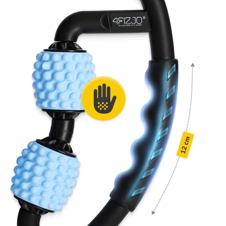 Bordázott masszázsroller, kék