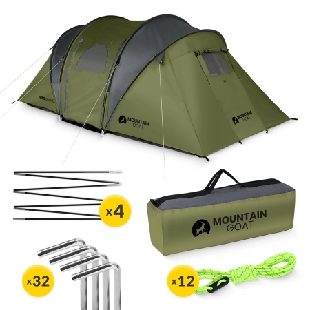 Mountain Goat PRIME QUATRO turistasátor, khaki