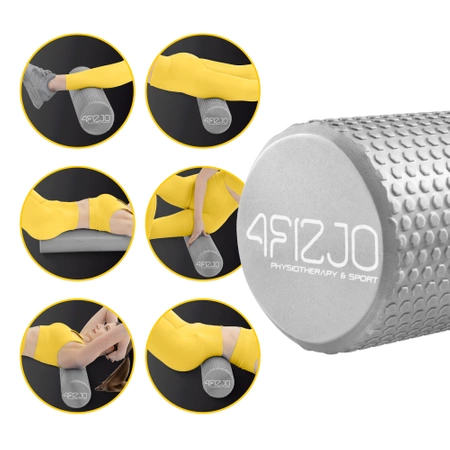 CARE+ bordázott masszázshenger, 90 cm, szürke