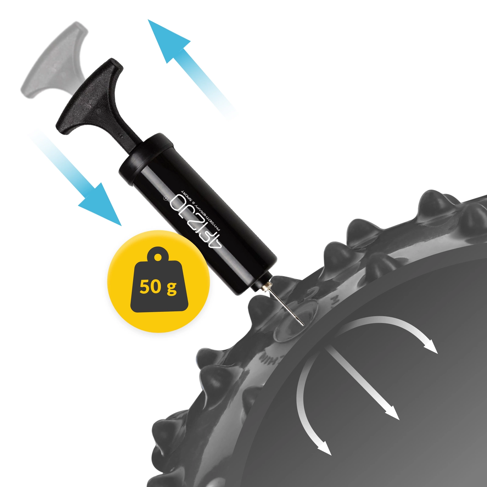 pilka rehabilitacyjna z wypustkami mala