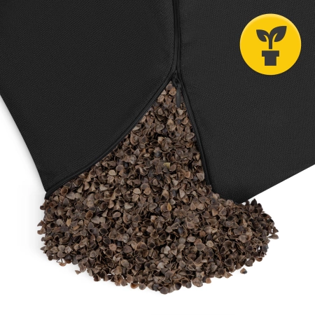 ZAFU kerek meditációs párna, fekete