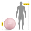 Felfújható gimnasztikai labda, 65 cm, rózsaszín