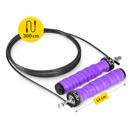 Súlyozott boksz ugrálókötél, 3 m, lila