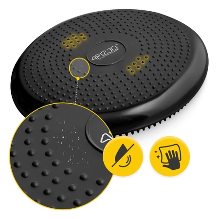 MED+ egyensúlyozó párna, 33 cm, fekete