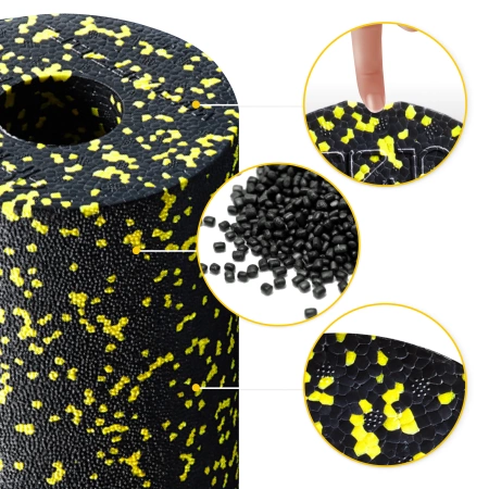 EPP habszivacs masszázshenger, 33 cm, sárga