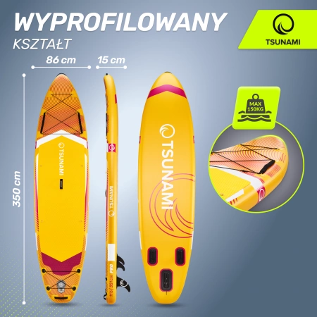 TSUNAMI PRO SUP deszka, 350 cm, T11
