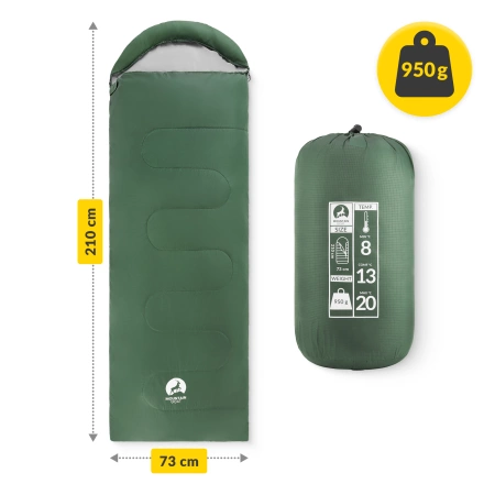 Mountain Goat STANDARD múmia alakú hálózsák, khaki