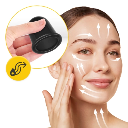 FACE+ szilikonköpöly készlet, 5 db, fekete